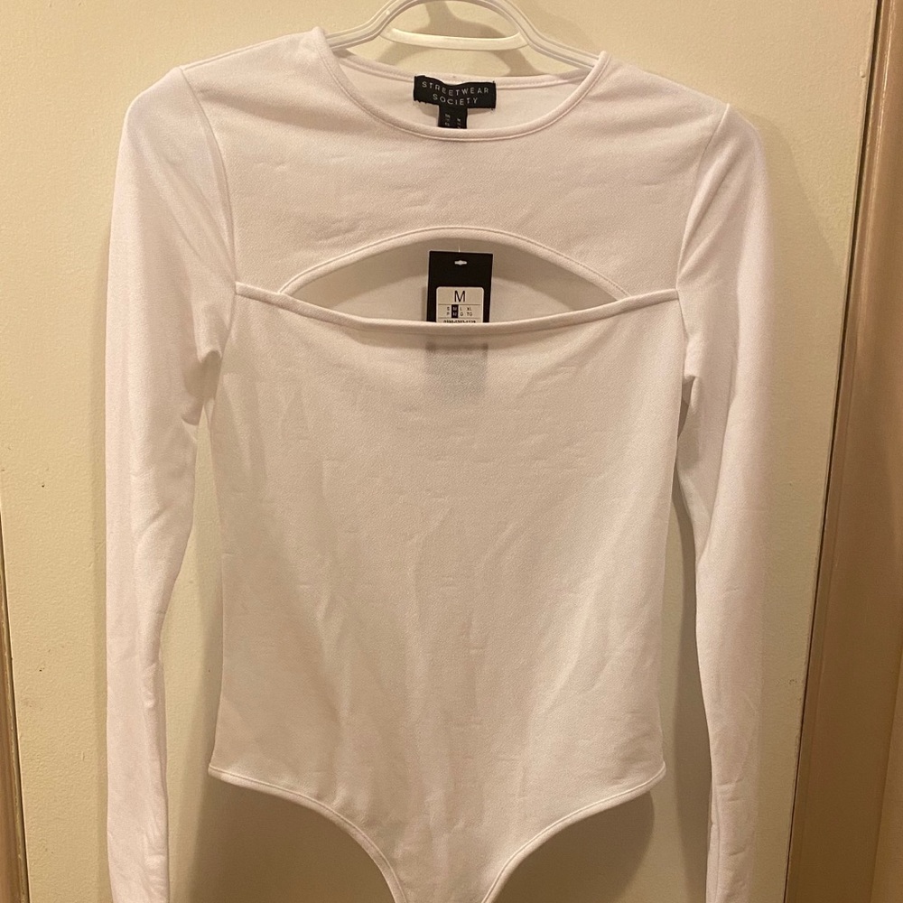 NWT white bodysuit